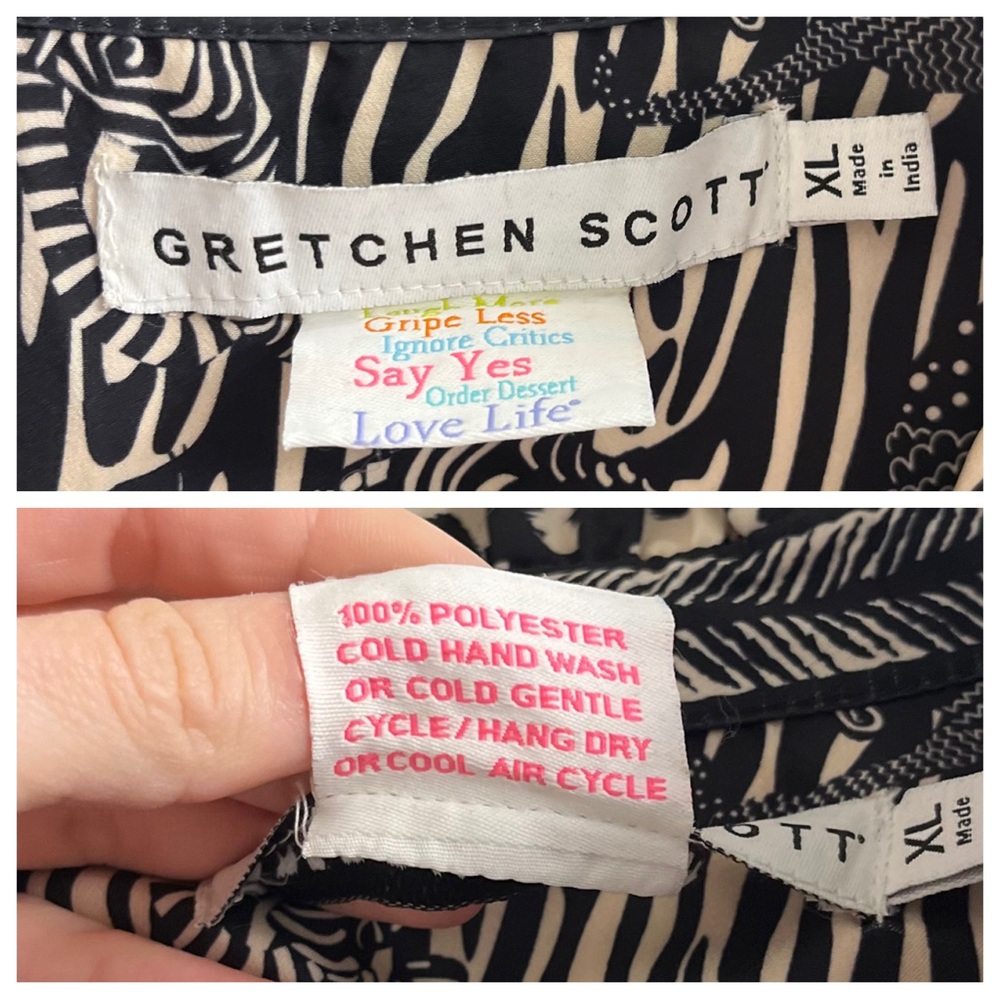 Gretchen Scott Teardrop Dress Cheetah Print XL - Picture 10 of 14